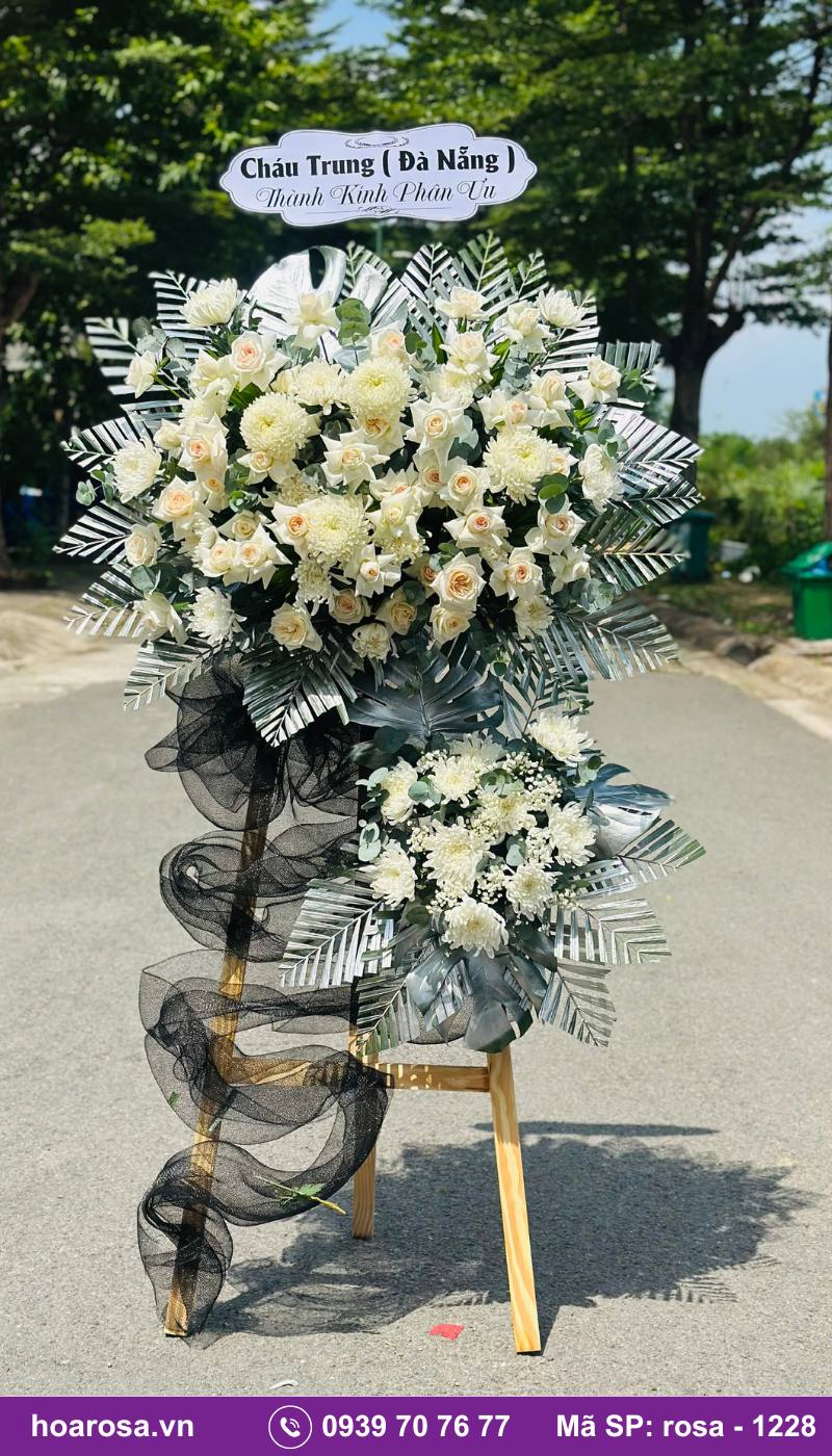 Hoa chia buồn rosa-1228