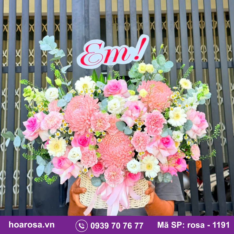 Giỏ hoa rosa-1191