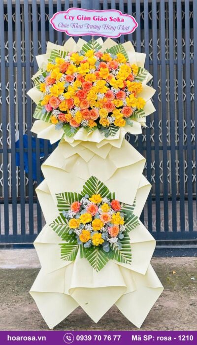 Kệ hoa chúc mừng rosa-1210