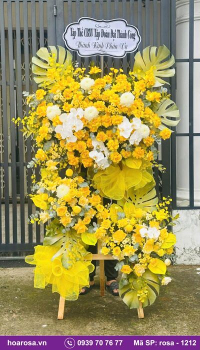 Kệ hoa chúc mừng rosa-1212