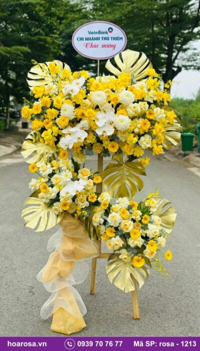 Kệ hoa chúc mừng rosa-1213