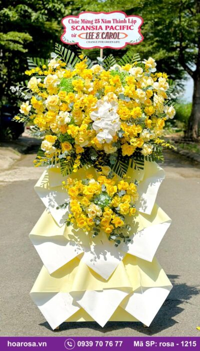 Kệ hoa chúc mừng rosa-1215