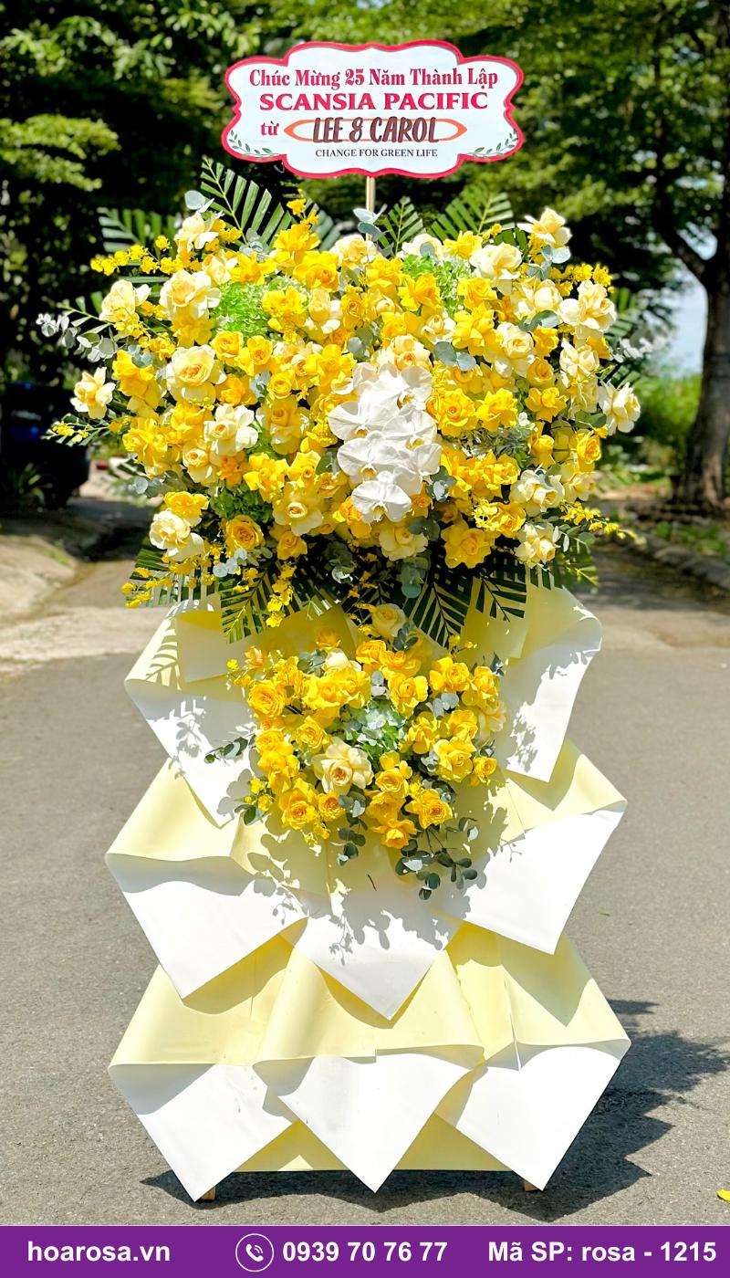 Kệ hoa chúc mừng rosa-1215