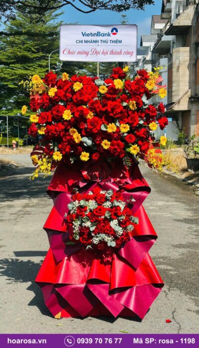 Kệ hoa chúc mừng rosa-1198