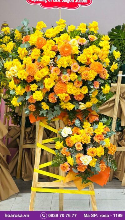 Kệ hoa chúc mừng rosa-1199