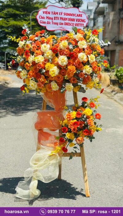 Kệ hoa chúc mừng rosa-1201