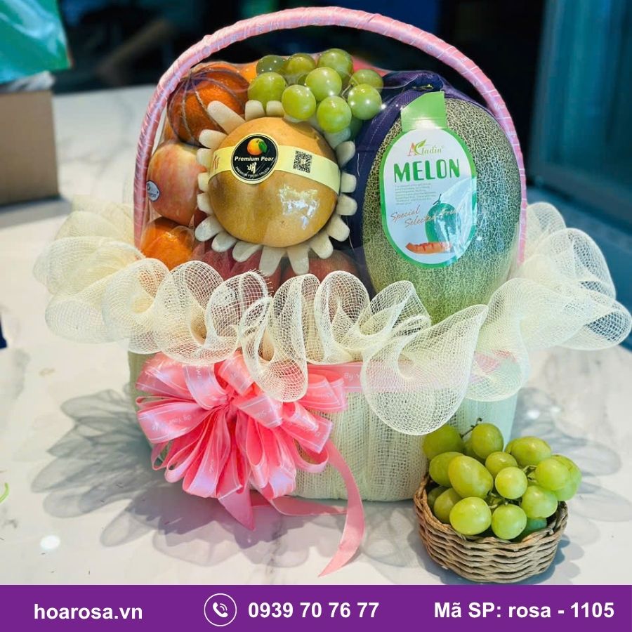 Giỏ trái cây rosa-1105