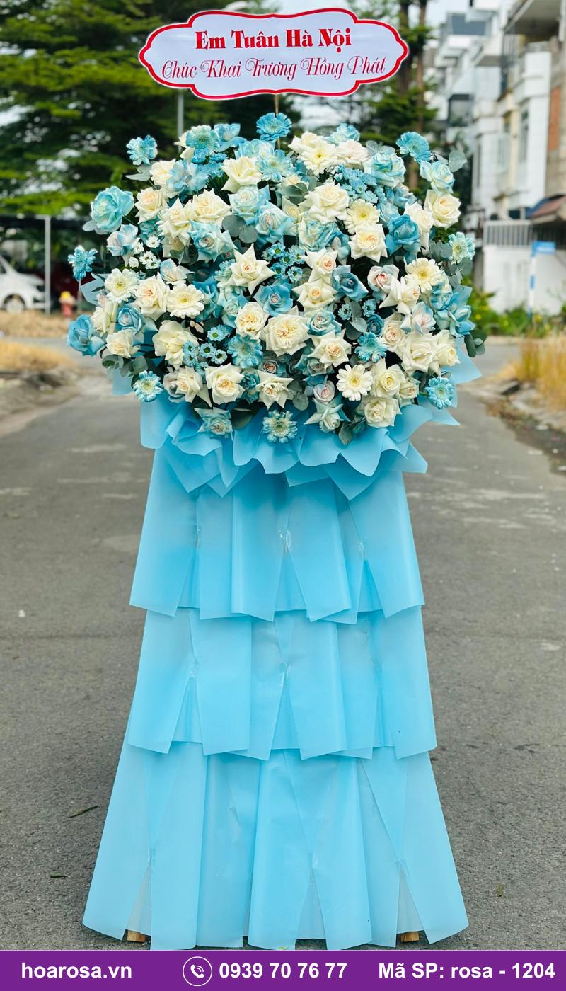 Kệ hoa chúc mừng rosa-1204