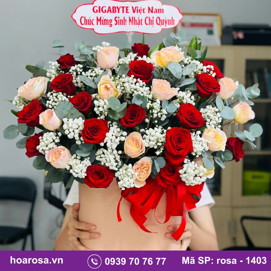 Giỏ hoa rosa-1403