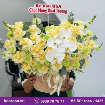 Giỏ hoa rosa-1435