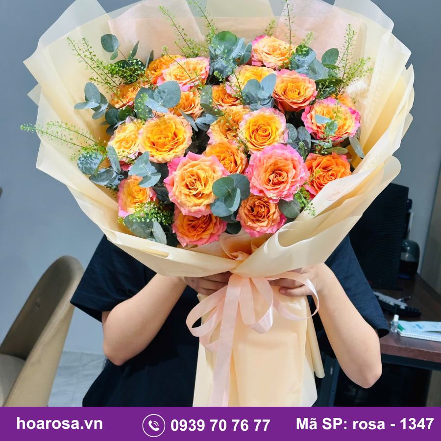 Bó hoa rosa-1347