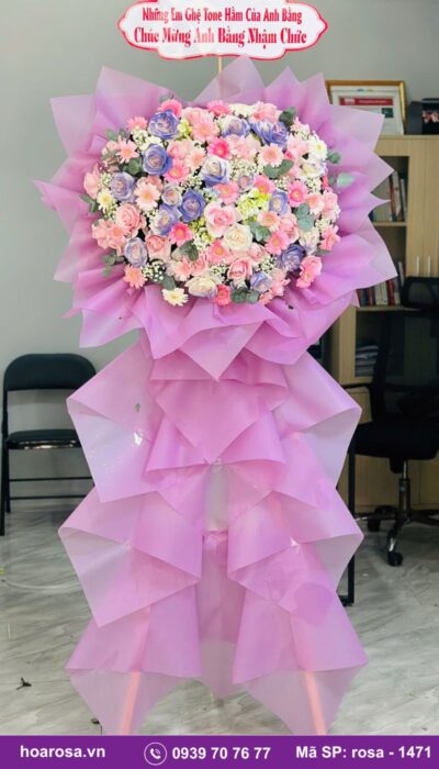 Kệ hoa chúc mừng rosa-1471