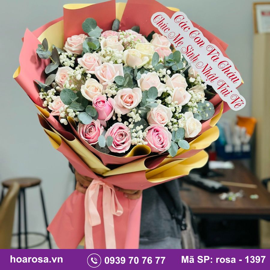 Bó hoa rosa-1397
