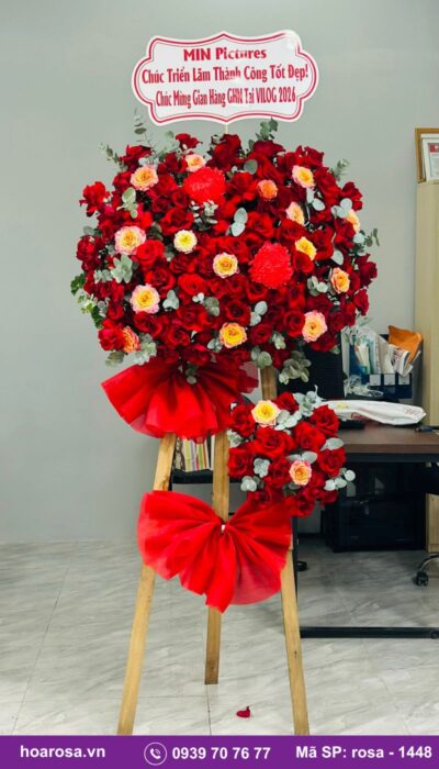 Kệ hoa chúc mừng rosa-1448