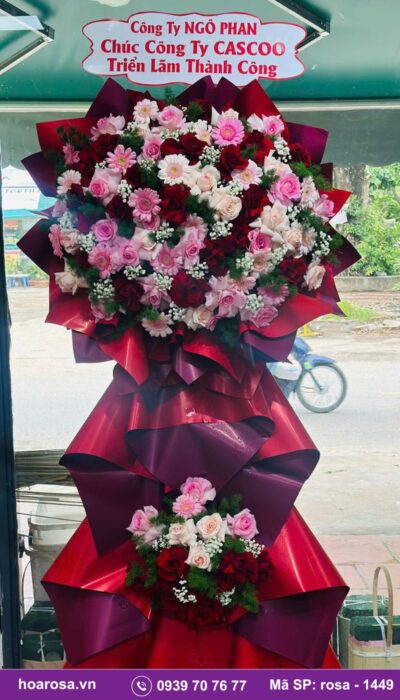 Kệ hoa chúc mừng rosa-1449