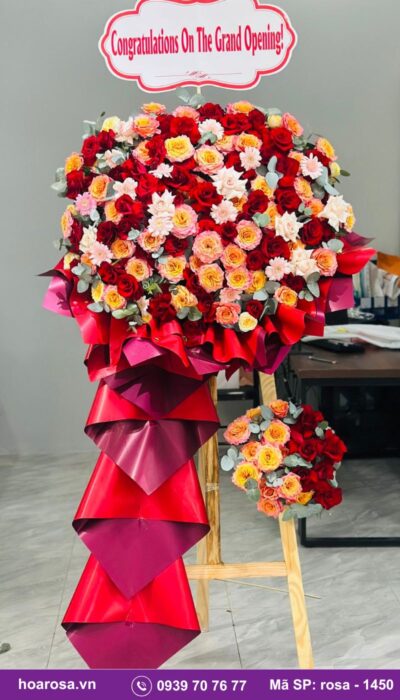 Kệ hoa chúc mừng rosa-1450