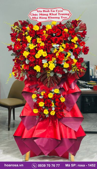 Kệ hoa chúc mừng rosa-1452