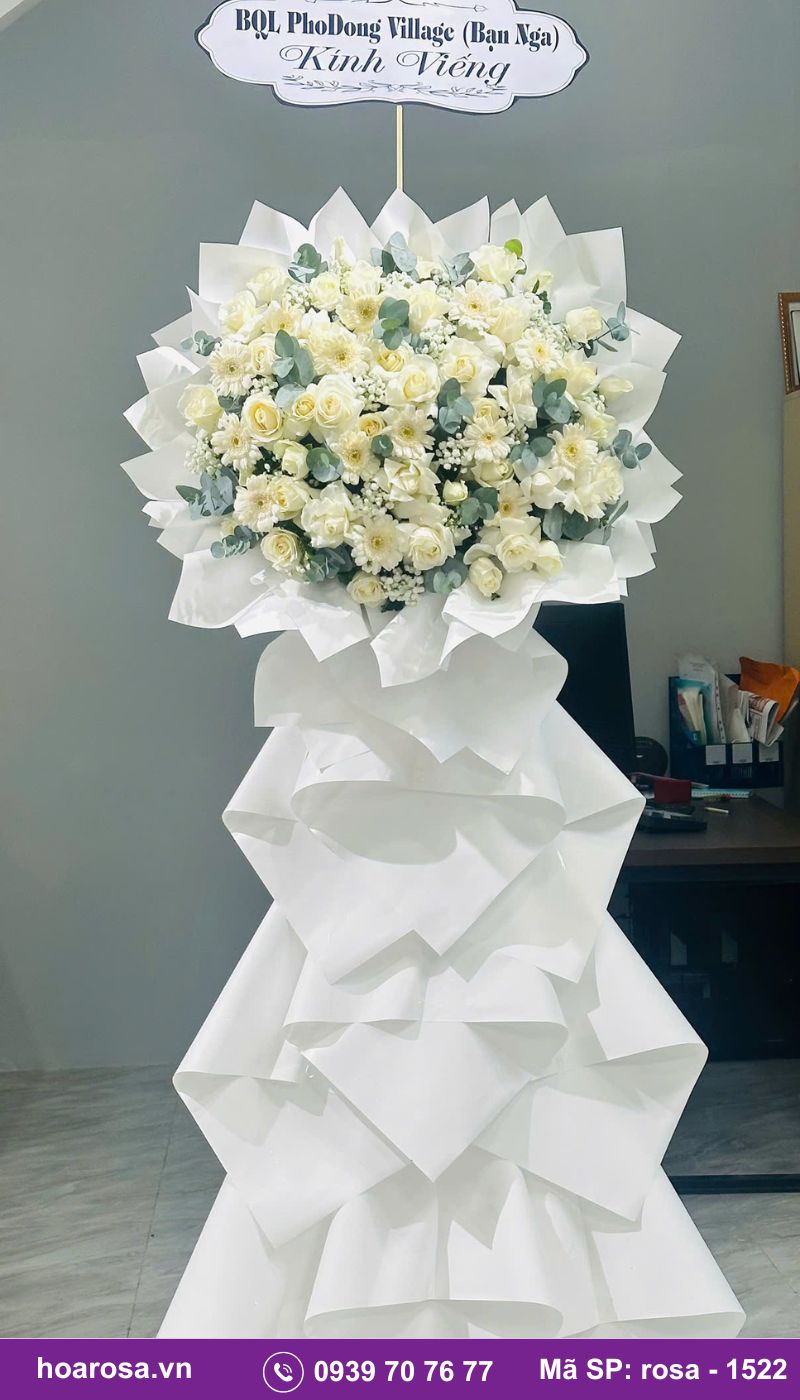 Hoa chia buồn rosa-1522