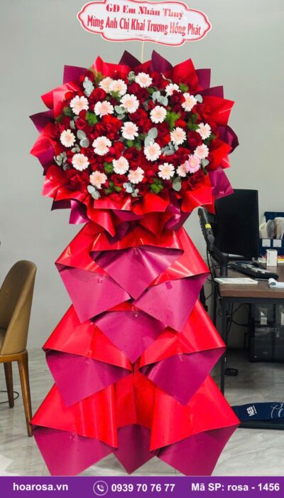 Kệ hoa chúc mừng rosa-1456