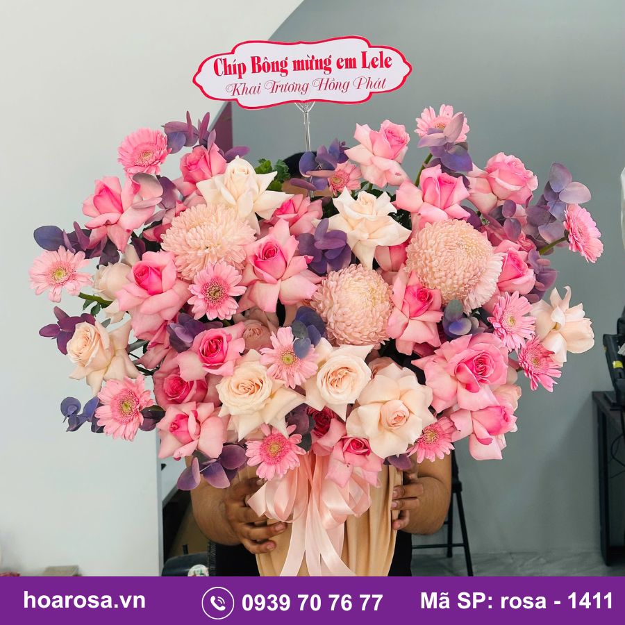 Giỏ hoa rosa-1411