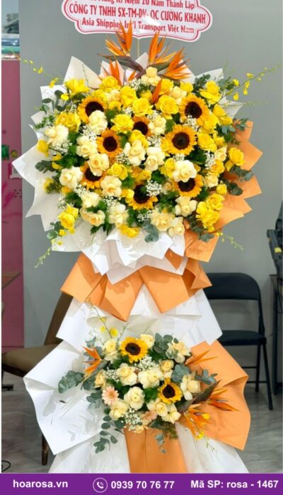 Kệ hoa chúc mừng rosa-1467
