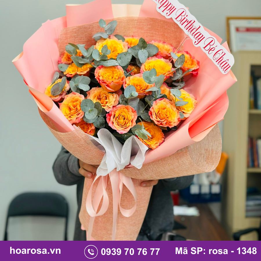 Bó hoa rosa-1348