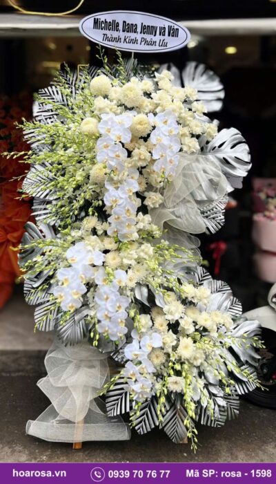Kệ hoa chúc mừng rosa-1598