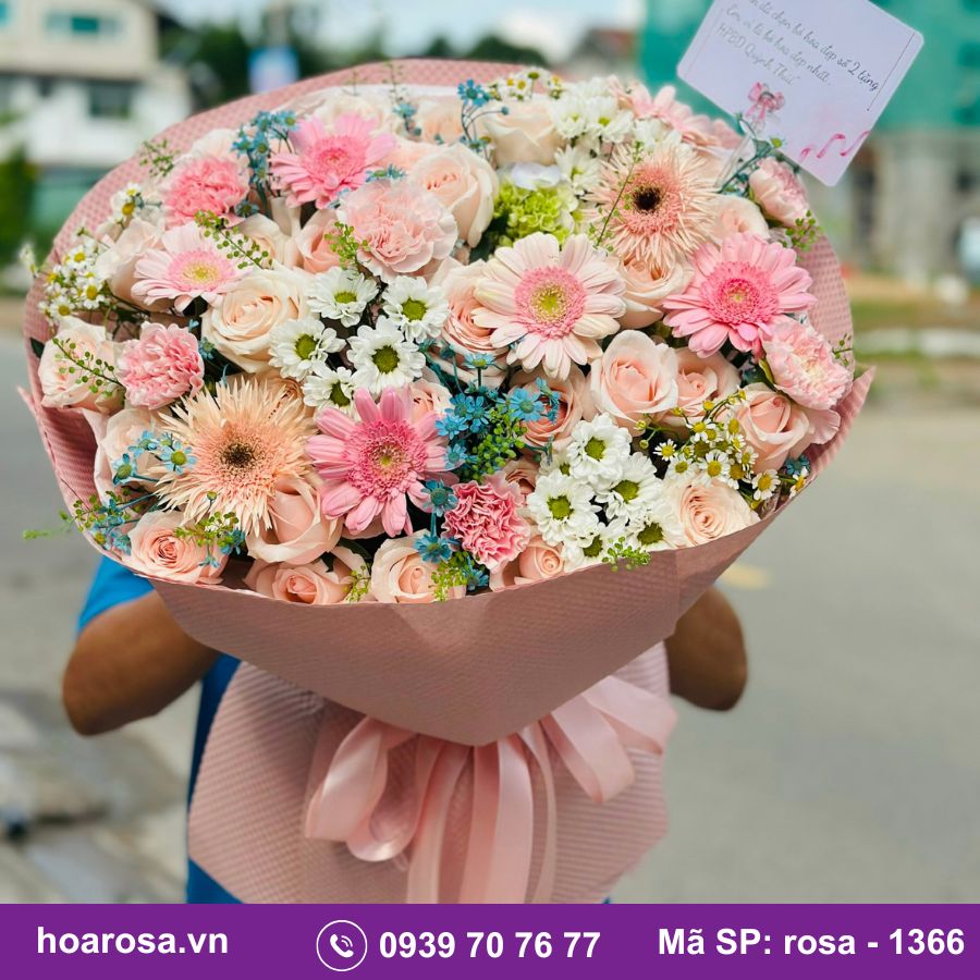 Bó hoa rosa-1366