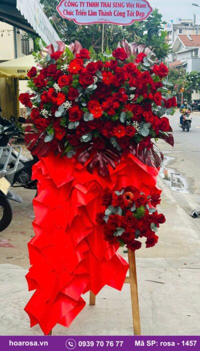 Kệ hoa chúc mừng rosa-1457