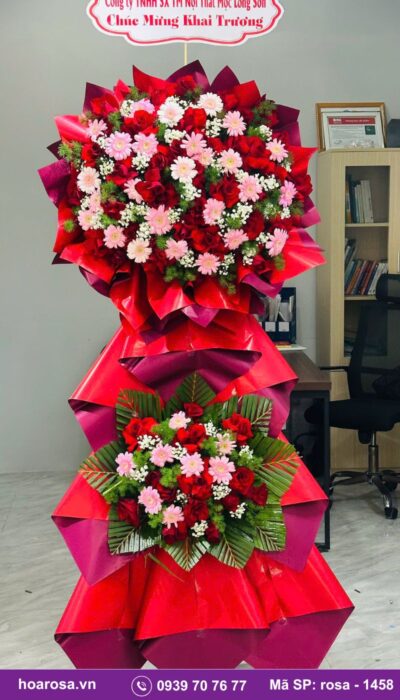 Kệ hoa chúc mừng rosa-1458