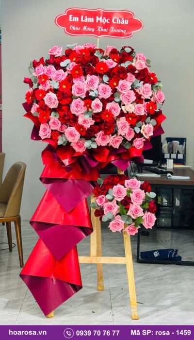 Kệ hoa chúc mừng rosa-1459