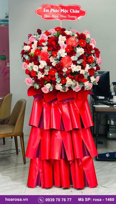 Kệ hoa chúc mừng rosa-1460