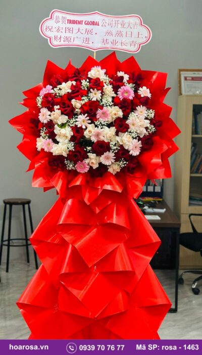 Kệ hoa chúc mừng rosa-1463