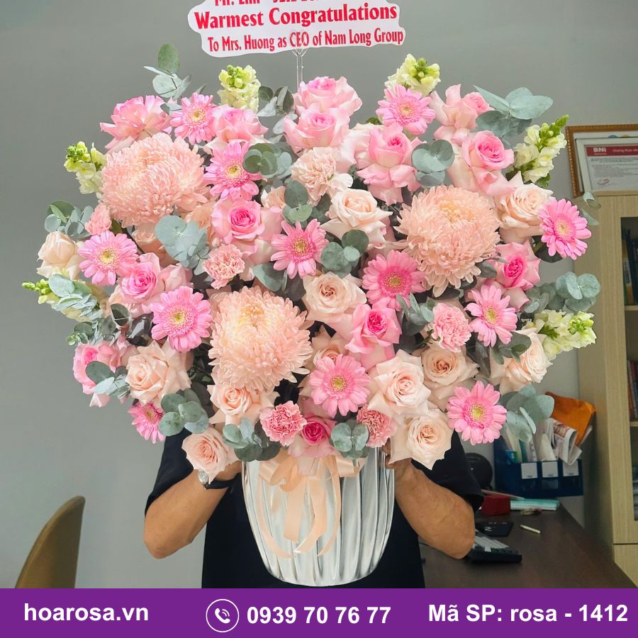 Giỏ hoa rosa-1412