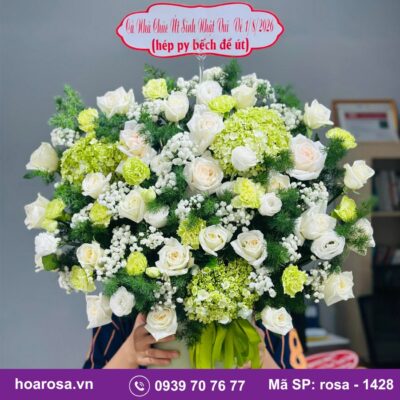 Giỏ hoa rosa-1428