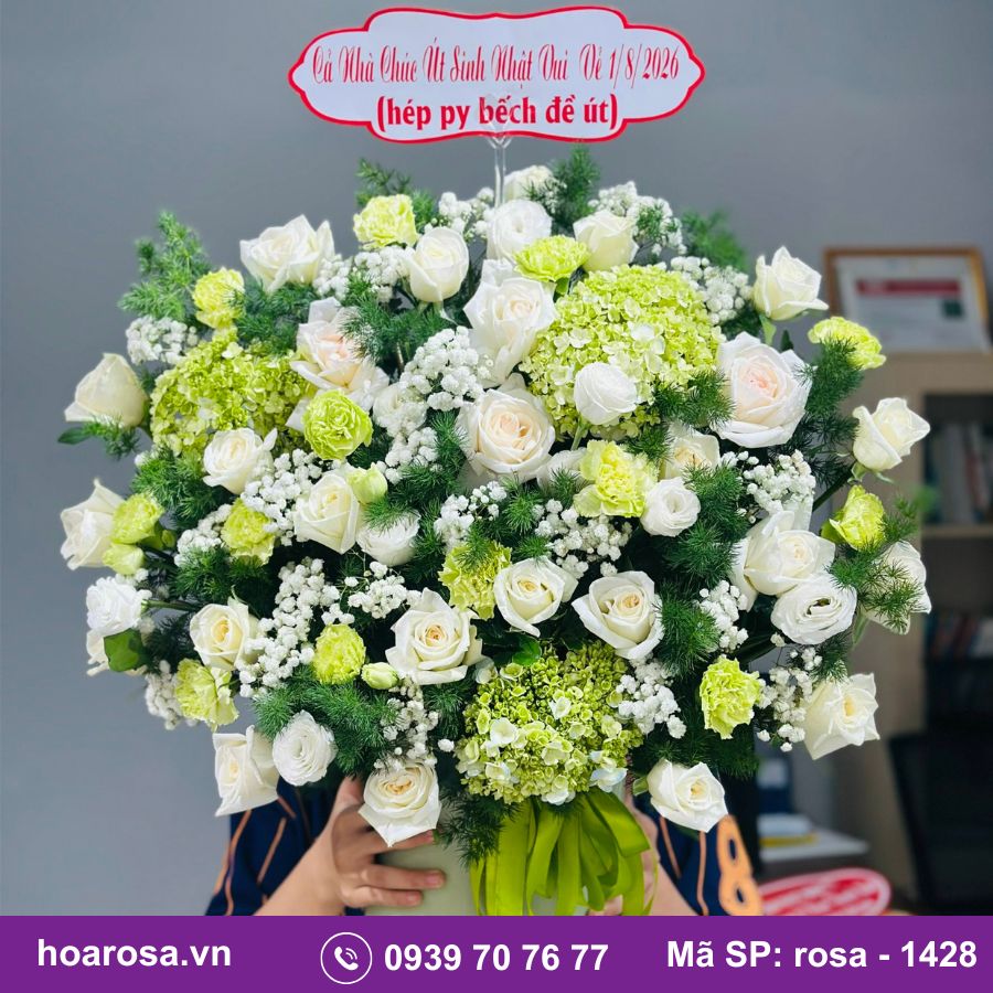 Giỏ hoa rosa-1428