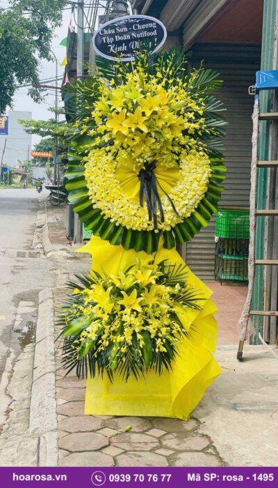 Hoa chia buồn rosa-1495