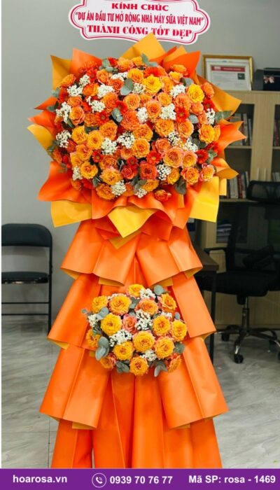 Kệ hoa chúc mừng rosa-1469