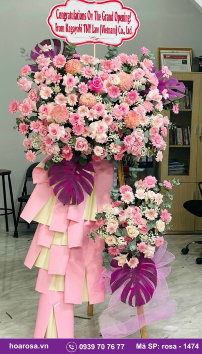 Kệ hoa chúc mừng rosa-1474