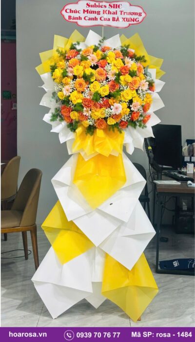 Kệ hoa chúc mừng rosa-1484