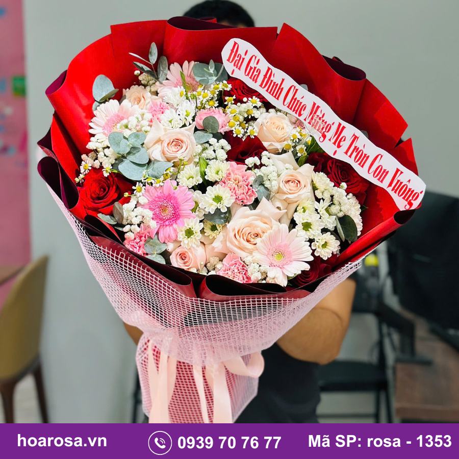 Bó hoa rosa-1353