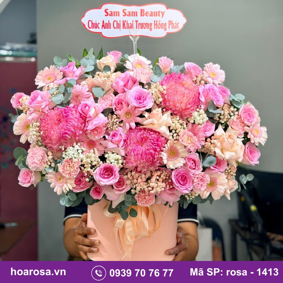Giỏ hoa rosa-1413