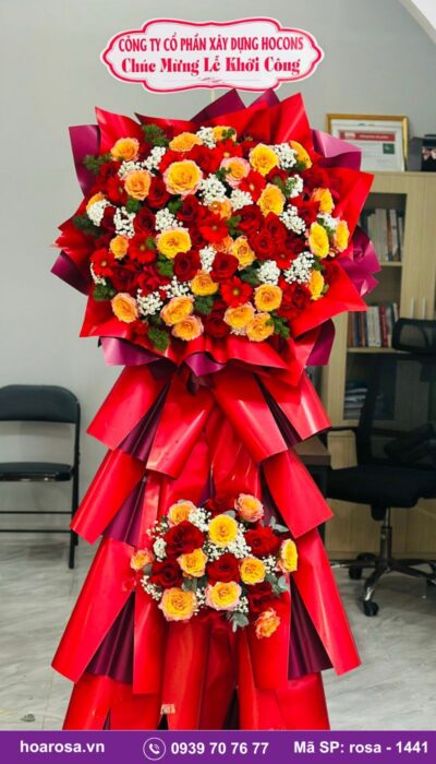 Kệ hoa chúc mừng rosa-1441