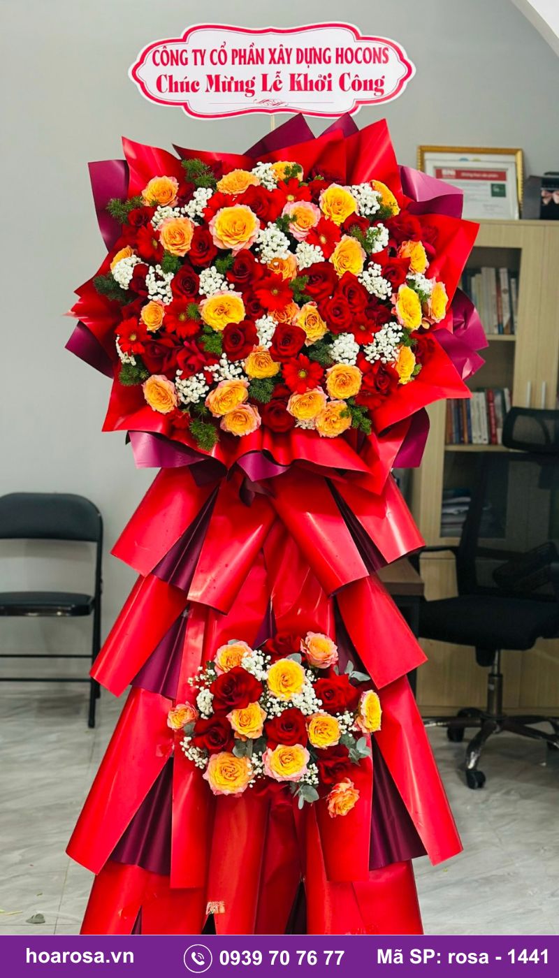 Kệ hoa chúc mừng rosa-1441