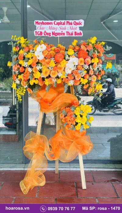 Kệ hoa chúc mừng rosa-1470