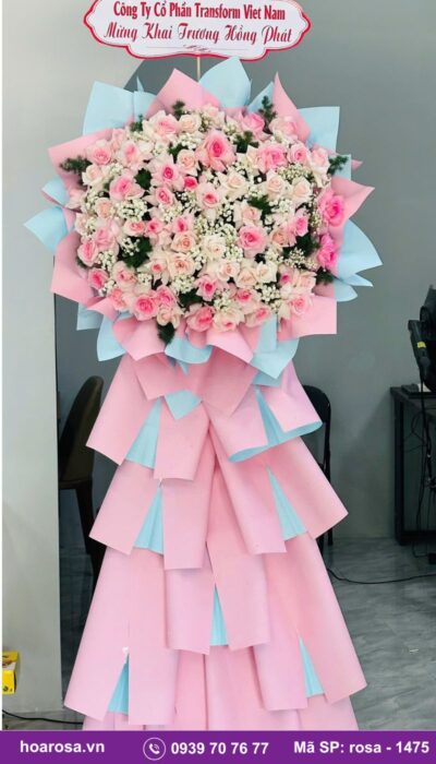 Kệ hoa chúc mừng rosa-1475