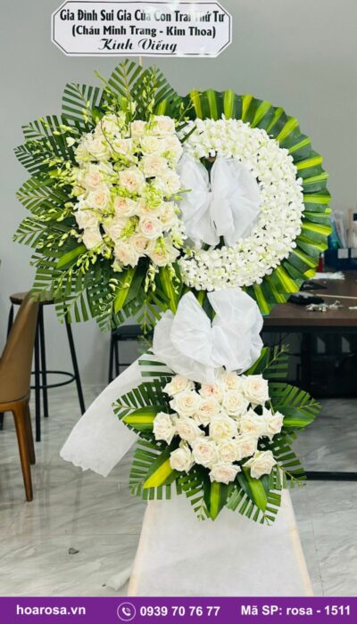Hoa chia buồn rosa-1511