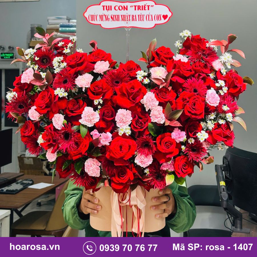 Giỏ hoa rosa-1407