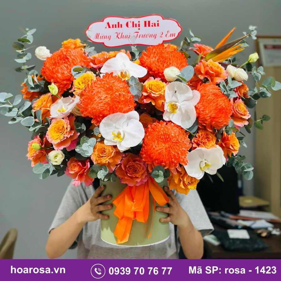 Giỏ hoa rosa-1423