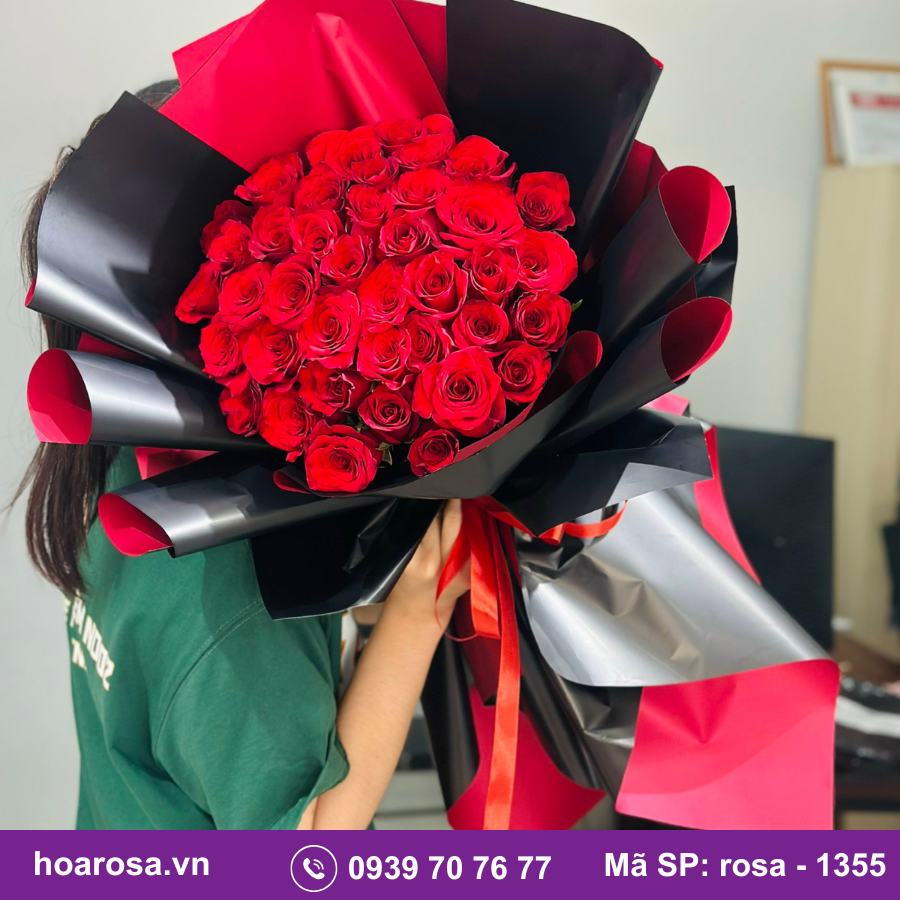 Bó hoa rosa-1355